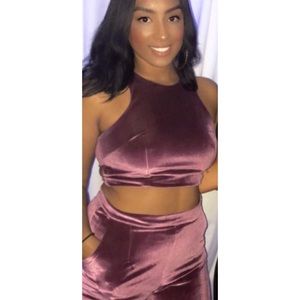 Velvet two/piece.